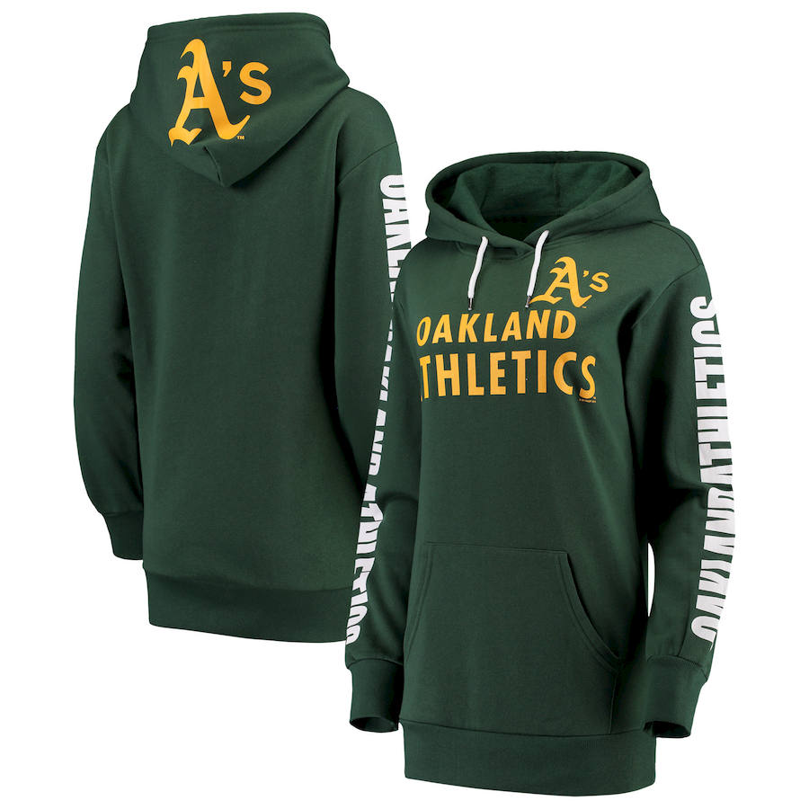 Women Oakland Athletics G III 4Her by Carl Banks Extra Innings Pullover Hoodie Green,We sell and wholesale Women Oakland Athletics G III 4Her by Carl Banks Extra Innings Pullover Hoodie Green on line form chian!